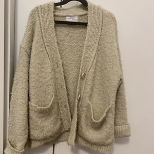 Zara girls cream cardigan